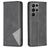 Mobigear Rhombus Slim Samsung Galaxy S23 Ultra Hoesje Bookcase - Zwart