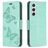 Mobigear Butterfly Samsung Galaxy S24 Hoesje Bookcase Portemonnee - Groen