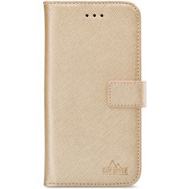 My Style Flex Wallet Samsung Galaxy J6 Plus Hoesje Bookcase Portemonnee - Goud