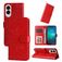 Mobigear Sunflower Samsung Galaxy S25 Edge Hoesje Bookcase Portemonnee - Rood