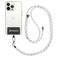 Mobigear Lanyard Universeel Telefoonkoord Verstelbaar - Zwart / Wit