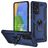 Mobigear Armor Ring Samsung Galaxy A73 Hoesje Hardcase Backcover Shockproof met Ringhouder - Blauw