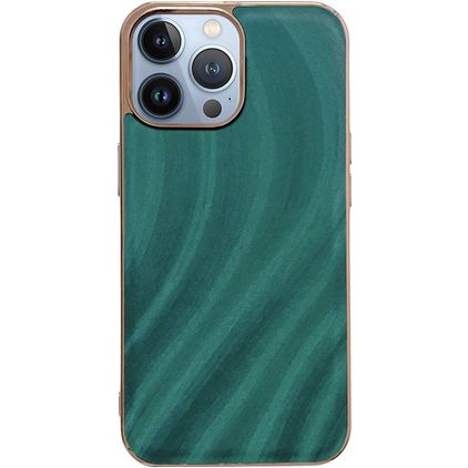 Mobigear Wavy iPhone 14 Pro Max Hoesje Hardcase Backcover - Groen