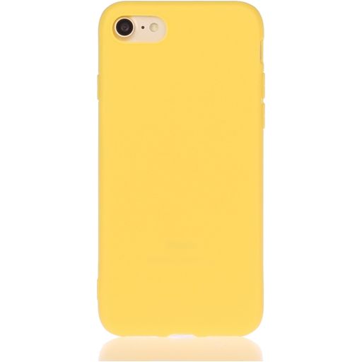 Mobigear Colors iPhone 8 Hoesje Flexibel TPU Backcover - Geel