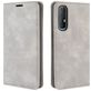 Mobigear Retro Slim OPPO Reno 3 Pro Hoesje Bookcase Portemonnee - Grijs
