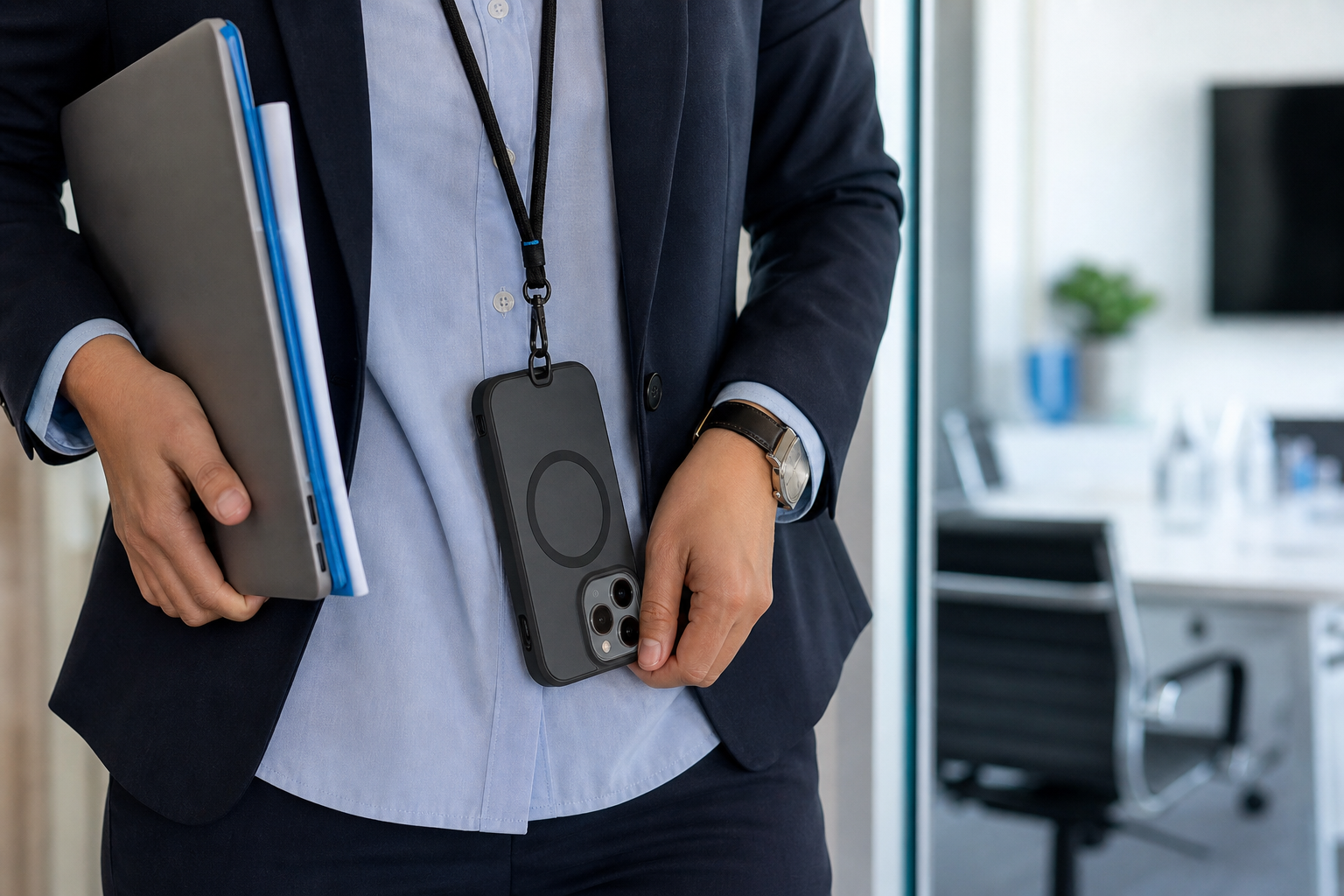 Mobiel en beschermd tijdens kantoorvergaderingen