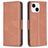 Mobigear Excellent iPhone 15 Hoesje Bookcase Portemonnee - Bruin