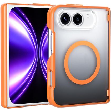 Mobigear Crystal iPhone Duo MagSafe Hoesje Hardcase Backcover - Oranje