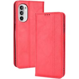 Mobigear Sensation Motorola Moto G82 Hoesje Bookcase Portemonnee - Rood