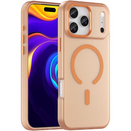 Mobigear Shockproof iPhone 17 Pro Max MagSafe Hoesje Hardcase Backcover - Oranje