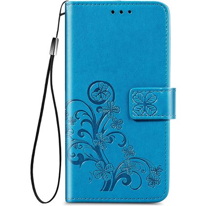 Mobigear Clover Samsung Galaxy A52s 5G Hoesje Bookcase Portemonnee - Blauw