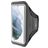 Mobiparts Comfort Fit Telefoonhouder Hardlopen Samsung Galaxy S21 Sport Hoesje Neopreen Sportarmband - Zwart