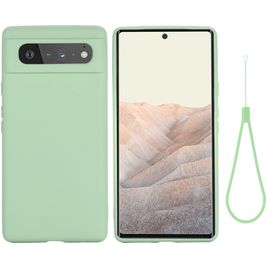 Mobigear Rubber Touch Google Pixel 6 Siliconen Hoesje Backcover - Groen