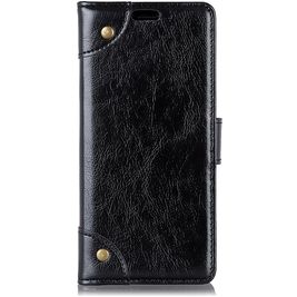 Mobigear Ranch Motorola One Power Hoesje Bookcase Portemonnee - Zwart