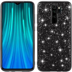 Mobigear Glitter Xiaomi Redmi Note 8 Pro Hoesje Hardcase Backcover - Zwart