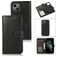 Mobigear Wallet iPhone 15 Hoesje Uitneembare 2in1 Bookcase Portemonnee - Zwart