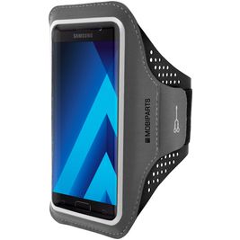 Mobiparts Comfort Fit Telefoonhouder Hardlopen Samsung Galaxy A5 (2017) Sport Hoesje Neopreen Sportarmband - Zwart