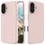 Mobigear Rubber Touch iPhone 16 Siliconen Hoesje Backcover - Roze