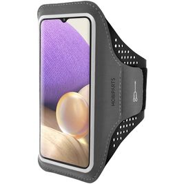 Mobiparts Comfort Fit Telefoonhouder Hardlopen Samsung Galaxy A32 5G Sport Hoesje Neopreen Sportarmband - Zwart Mobiparts Comfort Fit Telefoonhouder Hardlopen Samsung Galaxy A32 5G Sport Hoesje Neopreen Sportarmband - Zwart