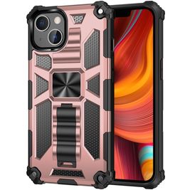 Mobigear Armor Stand iPhone 13 Pro Hoesje Hardcase Backcover Shockproof met Standaard - Roségoud