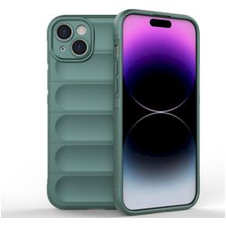 Mobigear Bumpy iPhone 15 Plus Hoesje Flexibel TPU Backcover - Groen