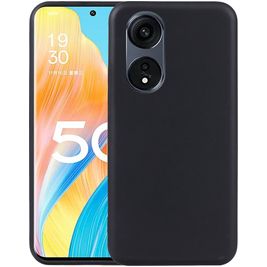 Mobigear Colors OPPO Reno 8T 5G Hoesje Flexibel TPU Backcover - Zwart