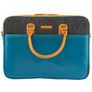 Valenta Laptop leather Echt Leer Laptop Aktetas 15.6 inch Laptoptas + Handvat - Ocean Blue