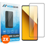 Mobigear Premium Xiaomi Redmi Note 13 5G Glazen Screenprotector - Case Friendly - Zwart (2-Pack)