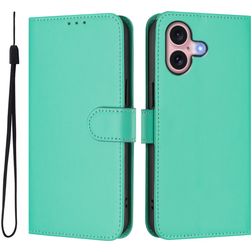 Mobigear Urban Wallet iPhone 16 Hoesje Bookcase Portemonnee - Groen