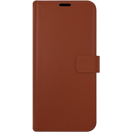 Valenta Classic Samsung Galaxy S22 Hoesje Echt Leer Bookcase Portemonnee - Bruin