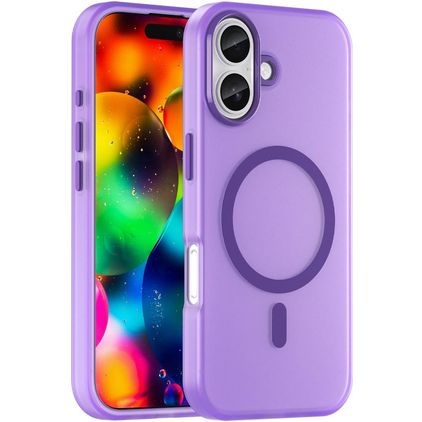 Mobigear Shockproof iPhone 17 MagSafe Hoesje Hardcase Backcover - Paars