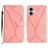 Mobigear Stitch iPhone 17 Hoesje Bookcase Portemonnee - Roze