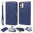 Mobigear Wallet iPhone 12 Mini Hoesje Uitneembare 2in1 Bookcase Portemonnee - Blauw