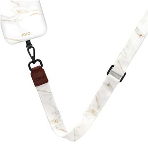 MIO Lanyard Universeel Telefoonkoord Verstelbaar - White Marble