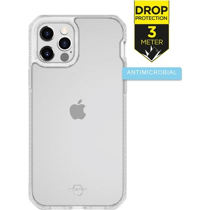 ITSkins HybridFrost Doorzichtig iPhone 12 Pro Max Hoesje Hardcase Backcover Shockproof - Transparant