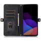 Mobigear Zipper iPhone 14 Hoesje Bookcase Portemonnee - Zwart