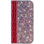 Mobigear Croco Glitter Motorola One Power Hoesje Bookcase Portemonnee - Rood