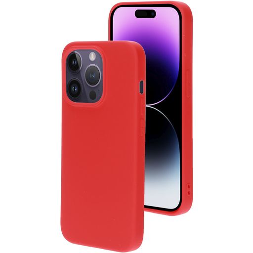 Mobiparts iPhone 14 Pro Siliconen Hoesje Backcover - Scarlet Red