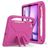 Mobigear AeroArmor iPad Air 13 Inch (2025) Kinder Tablethoes met Handvat + Stylus Houder - Rood