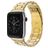 Mobigear Antwerp Stalen Apple Watch Bandje Vouwsluiting - 49/46/45/44 mm - Goud