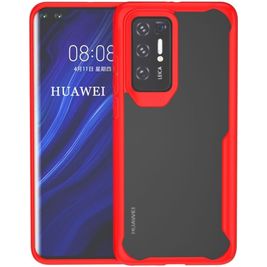 Mobigear Crystal Huawei P40 Pro Hoesje Hardcase Backcover - Transparant / Rood