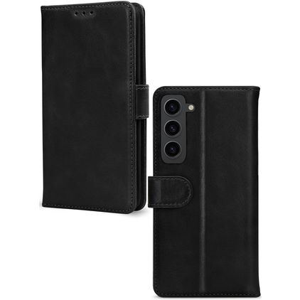 Mobilize Premium Gelly Wallet Samsung Galaxy S23 Hoesje Bookcase Portemonnee - Zwart