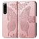 Mobigear Butterfly Sony Xperia 5 IV Hoesje Bookcase Portemonnee - Roségoud