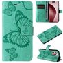 Mobigear Butterfly iPhone 16 Pro Hoesje Bookcase Portemonnee - Groen