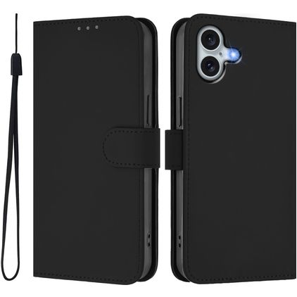 Mobigear Urban Wallet iPhone 16 Plus Hoesje Bookcase Portemonnee - Zwart