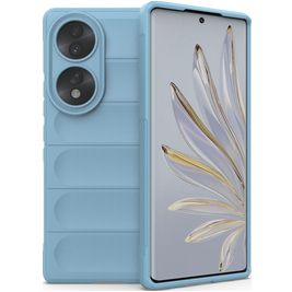 Mobigear Bumpy HONOR 70 Hoesje Flexibel TPU Backcover - Blauw