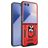 Mobigear Armor Ring Samsung Galaxy Z Flip 7 Hoesje Hardcase Backcover Shockproof met Ringhouder - Rood