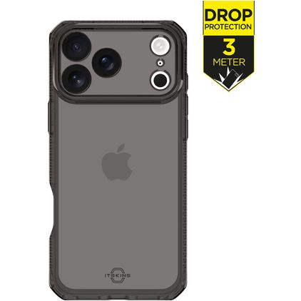 ITSKINS Level 2 SpectrumClear R iPhone 17 Pro Hoesje Flexibel TPU Backcover Shockproof - Smoke