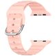 Mobigear Bumpy Siliconen Apple Watch Bandje Gespsluiting - 49/46/45/44 mm - Roze