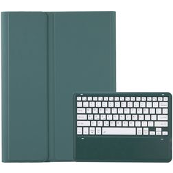 Mobigear Keys Samsung Galaxy Tab S10 Ultra Hoes QWERTY Bluetooth Toetsenbord Bookcase + Stylus Houder - Groen